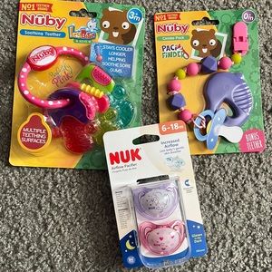 3 items for baby girl!  Nubby and Nuk